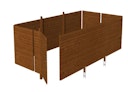Vorschaubild Skan Holz Abstellraum C6 für Carports - Profilschalung