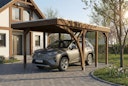 Vorschaubild Skan Holz Carport Friesland 320x555 cm inkl. 1 Einfahrtsbogen Set E