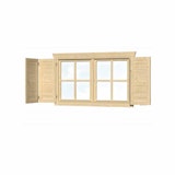 Skan Holz Fensterläden für Gartenhäuser Doppelfenster Skan Holz Fensterläden für Gartenhäuser DoppelfensterZubehörbild