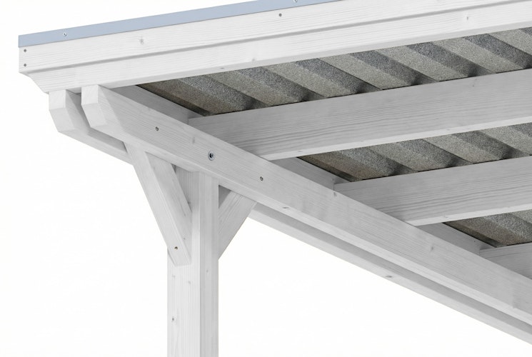 Skan Holz Emsland - Flachdach Caravan-Carport aus Leimholz Breite 402 cm