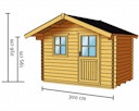 Vorschaubild Skan Holz 28 mm Gartenhaus Como