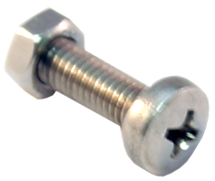 Feststellschrauben mit Mutter für Rinnenhalter PVC, RG70 Typ 200 (10 Stück Beutel)