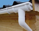 Vorschaubild Kunststoff Dachrinnenset 404Ax für Pultdach/Flachdach Gartenhäuser