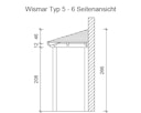 Vorschaubild Skan Holz Walmdach Vordach Doppeltür Wismar