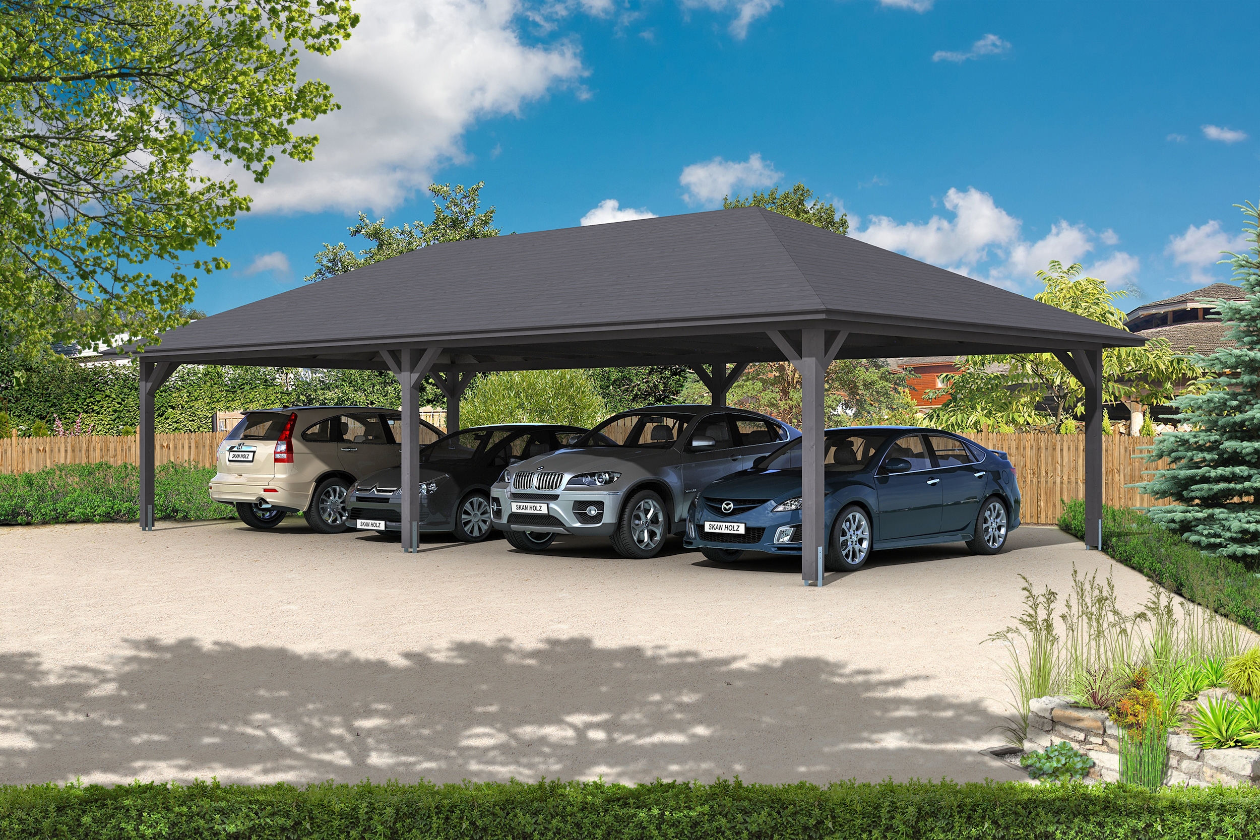 Skan Holz Carport Taunus 1176 x 634 cm