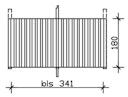 Vorschaubild Skan Holz Rückwand für Leimholz Einzel- Carports - Deckelschalung