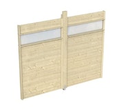 Skan Holz Wand-Element mit Lichtband für Pavillon Toulouse Skan Holz Wand-Element mit Lichtband für Pavillon ToulouseZubehörbild