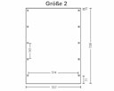 Vorschaubild Skan Holz Friesland - Flachdach Doppelcarport Profil - Breite 557 cm Nadelholz