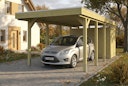 Vorschaubild Skan Holz Carport Friesland 320x708 cm mit Abstellraum Set B