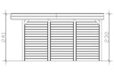 Vorschaubild Skan Holz Carport Friesland 314x555 cm inkl. 1 Einfahrtsbogen Sparset 5
