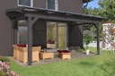 Vorschaubild Skan Holz Sanremo aus Leimholz ohne Mittelpfosten Breite 541 cm freistehende Terrassenüberdachung