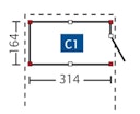 Vorschaubild Skan Holz Abstellraum C1 für Carports - Profilschalung