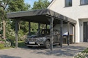 Vorschaubild Skan Holz Friesland - Flachdach Carport aus Nadelholz Breite 320 cm