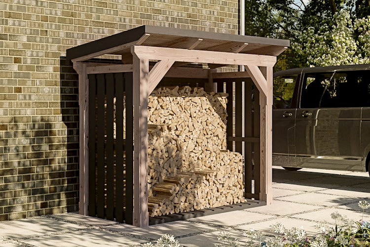 Skan Holz Holzunterstand Kaminholzlager Holm 1