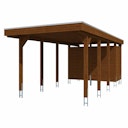 Vorschaubild Skan Holz Carport Friesland 314x708 cm inkl. Abstellraum Sparset 2