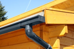 Kunststoff Dachrinnenset 201Bx für Gartenhäuser anthrazit