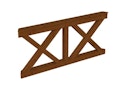 Vorschaubild Skan Holz Brüstung Andreaskreuz zu Pavillon Nice