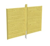Skan Holz Rückwand für Einzelcarports - Profilschalung Skan Holz Rückwand für Einzelcarports - ProfilschalungZubehörbild