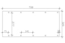 Vorschaubild Skan Holz Friesland - Flachdach Carport aus Nadelholz Breite 320 cm