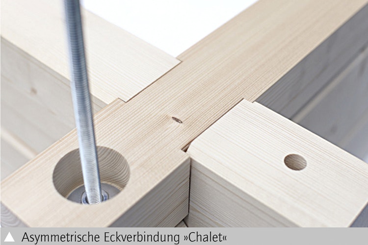 Skan Holz 45 mm Blockbohlenhaus Lausanne