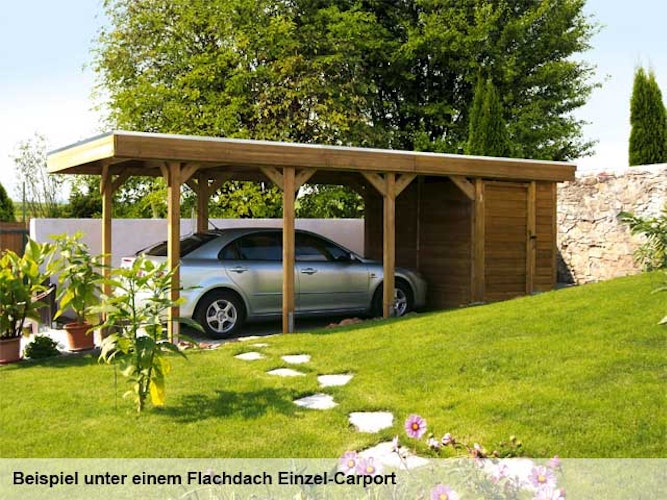 Skan Holz Abstellraum C5 für Carports - Profilschalung
