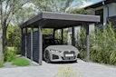 Vorschaubild Skan Holz Carport Friesland Hybrid Set 11 314x555 cm inkl. Rück- und Seitenwände aus Aluminium