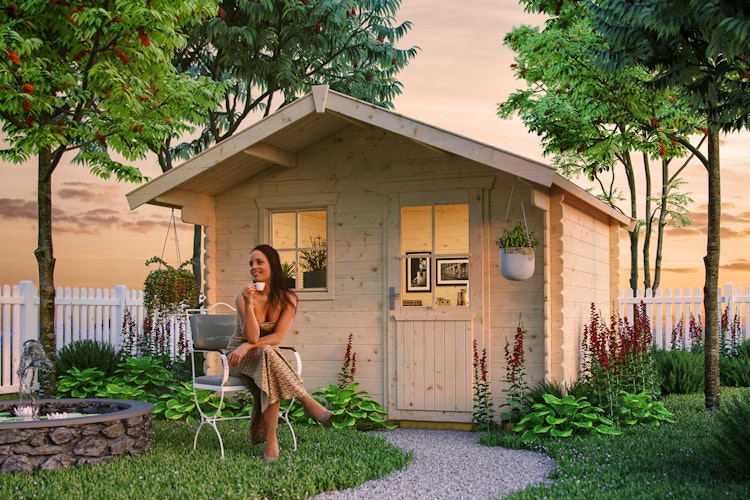 Skan Holz 28 mm Gartenhaus Como