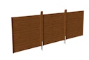Vorschaubild Skan Holz Rückwand für Doppelcarports - Profilschalung