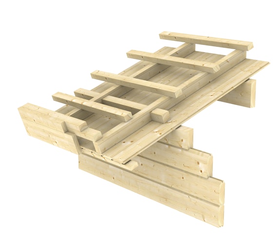 Skan Holz 45 mm Blockbohlenhaus Lugano 1