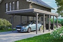 Vorschaubild Skan Holz Friesland - Flachdach Einzelcarport Profil - Breite 397 cm Nadelholz