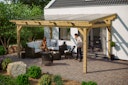 Vorschaubild Skan Holz Sanremo aus Leimholz ohne Mittelpfosten Breite 541 cm freistehende Terrassenüberdachung