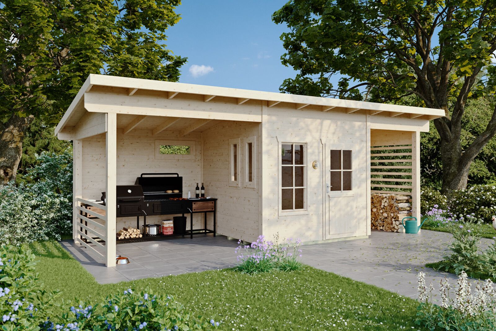 Skan Holz Gartenhaus Namur - 28 mm