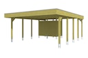 Vorschaubild Skan Holz Carport Friesland 557x708 cm inkl. Abstellraum Sparset 4