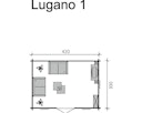 Vorschaubild Skan Holz 45 mm Blockbohlenhaus Lugano 1