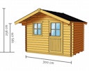 Vorschaubild Skan Holz 28 mm Gartenhaus Faro