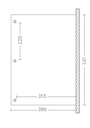 Vorschaubild Skan Holz Terrassenüberdachung Venezia mit Mittelpfosten Breite 541 cm
