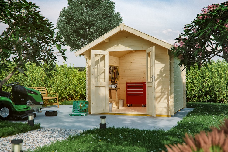 Skan Holz 28 mm Gartenhaus Palma