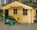 Vorschaubild Skan Holz 28 mm Gartenhaus Como