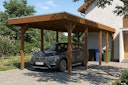 Vorschaubild Skan Holz Friesland - Flachdach Carport aus Nadelholz Breite 320 cm