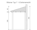 Vorschaubild Skan Holz Walmdach Vordach Doppeltür Wismar