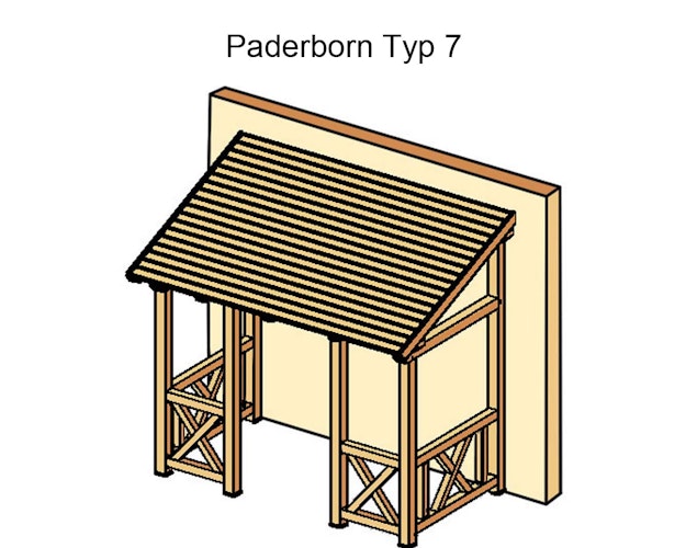 Skan Holz Pultdach Vordach Paderborn
