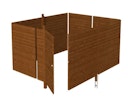 Vorschaubild Skan Holz Abstellraum C4 für Carports - Profilschalung