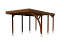 Vorschaubild Skan Holz Carport Friesland 314x555 cm inkl. 1 Einfahrtsbogen Sparset 5