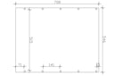 Vorschaubild Skan Holz Friesland - Flachdach Doppelcarport aus Nadelholz Breite 546 cm