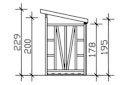 Vorschaubild Skan Holz Holzunterstand Max 2
