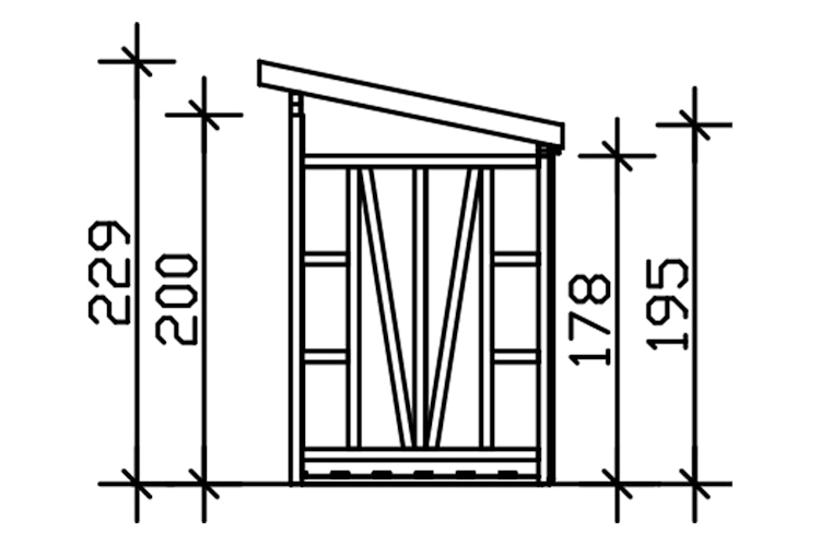 Skan Holz Holzunterstand Max 2