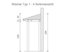 Vorschaubild Skan Holz Walmdach Vordach Doppeltür Wismar