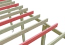 Vorschaubild Skan Holz Schneelasterhöhung für Flachdach/Walmdach Carports - Leimholz