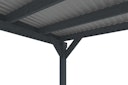 Vorschaubild Skan Holz Carport Friesland Hybrid Set 13 557x555 cm inkl. Rück- und Seitenwände aus Aluminium
