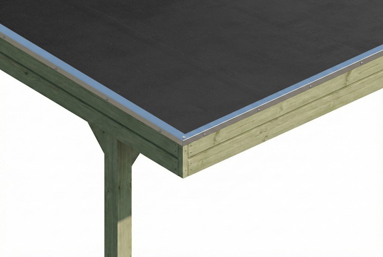 Skan Holz Friesland - Flachdach Carport aus Nadelholz Breite 402 cm